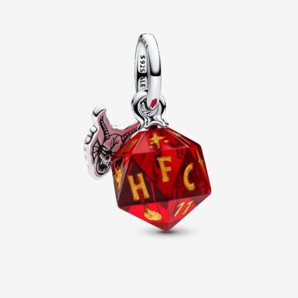 Pandora Stranger Things Hellfire Club Dice Dangle Charm - Picture 1 of 6